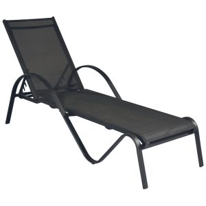 Lettino Onda Arrecife in alluminio e textilene Greenwood