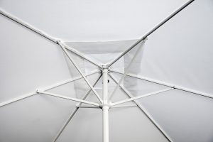 Ombrellone  Nevada 3X2 Fusto Bianco - Manovella - Telo Bianco 1 Pz