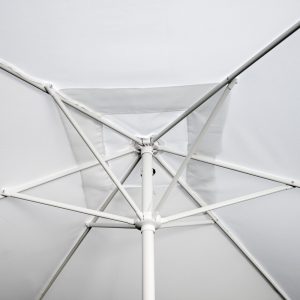 Ombrellone  Nevada 3X2 Fusto Bianco - Manovella - Telo Bianco 1 Pz