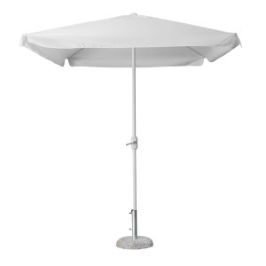 Ombrellone  Nevada 3X2 Fusto Bianco - Manovella - Telo Bianco 1 Pz