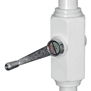 Ombrellone  Nevada 3X2 Fusto Bianco - Manovella - Telo Bianco 1 Pz