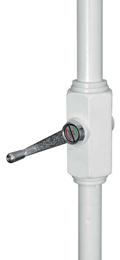 Ombrellone  Nevada 3X2 Fusto Bianco - Manovella - Telo Bianco 1 Pz