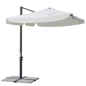 Ombrellone Florida 3X2 Palo Lat. Antracite Poli Ecru' 1 Pz