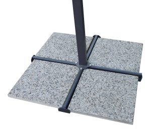 Ombrellone Florida 3X2 Palo Lat. Antracite Poli Ecru' 1 Pz