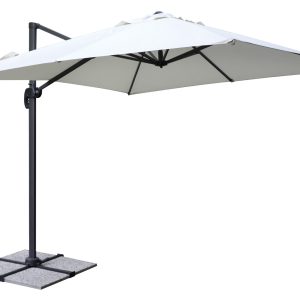 Ombrellone California 3X3 Palo Laterale con maniglia Greenwood