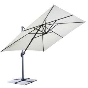 Ombrellone California 3X3 Palo Laterale con maniglia Greenwood