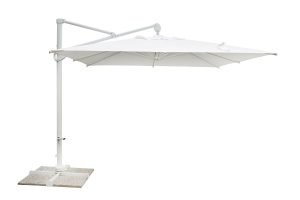 Ombrellone palo laterale 3X3 Bianco Contract Ecru' Greenwood