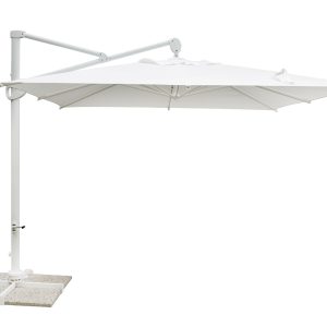 Ombrellone palo laterale 3X3 Bianco Contract Ecru' Greenwood