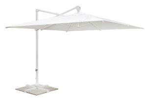 Ombrellone palo laterale 3X3 Bianco Contract Ecru' Greenwood