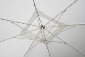 Ombrellone palo laterale 3X3 Bianco Contract Ecru' Greenwood