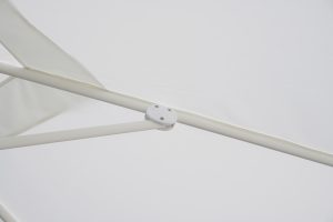 Ombrellone palo laterale 3X3 Bianco Contract Ecru' Greenwood