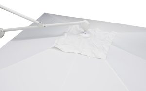 Ombrellone palo laterale 3X3 Bianco Contract Ecru' Greenwood