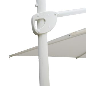 Ombrellone palo laterale 3X3 Bianco Contract Ecru' Greenwood
