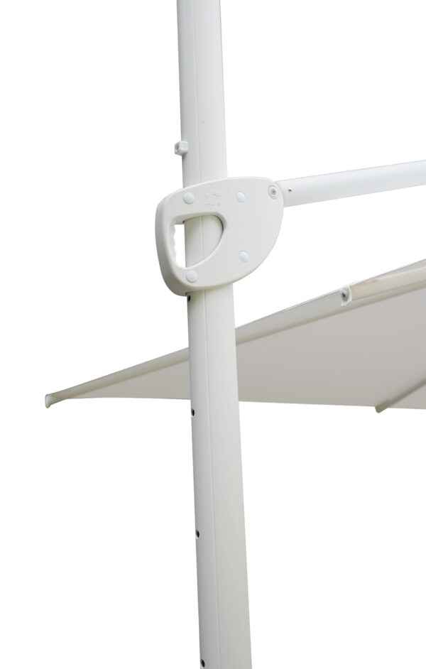 Ombrellone palo laterale 3X3 Bianco Contract Ecru' Greenwood