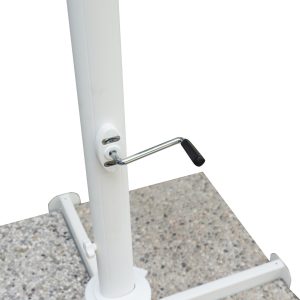 Ombrellone palo laterale 3X3 Bianco Contract Ecru' Greenwood