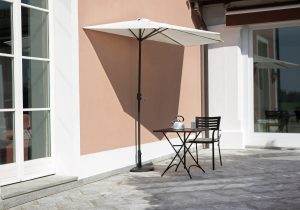 Mezzo Ombrellone Ø3 Manov Poli Ecru' Fusto Antr 1 Pz