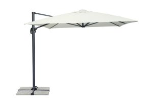 Ombrellone California palo laterale 3X4 Antracite con maniglia Greenwood