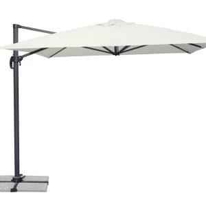 Ombrellone California palo laterale 3X4 Antracite con maniglia Greenwood