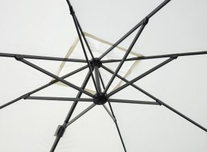 Ombrellone California palo laterale 3X4 Antracite con maniglia Greenwood