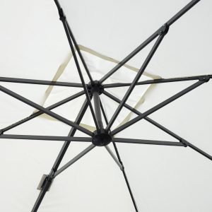 Ombrellone California palo laterale 3X4 Antracite con maniglia Greenwood