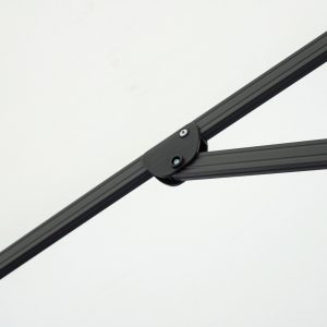 Ombrellone California palo laterale 3X4 Antracite con maniglia Greenwood