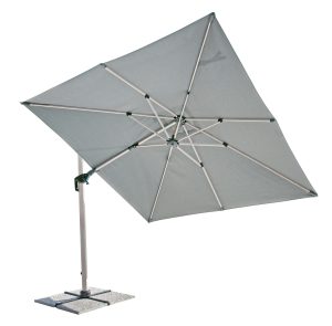 Ombrellone 3X3 fusto wooden look e telo Spuncrylic Greenwood