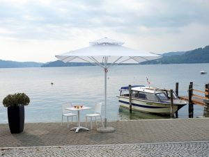 Ombrellone  3X3 Push Up - Fusto Bianco - Telo Bianco 1 Pz