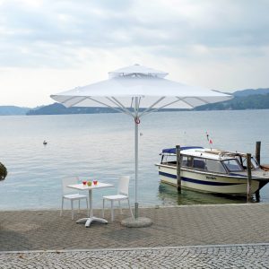 Ombrellone  3X3 Push Up - Fusto Bianco - Telo Bianco 1 Pz