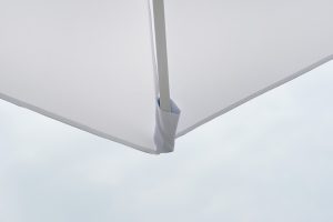 Ombrellone  3X3 Push Up - Fusto Bianco - Telo Bianco 1 Pz