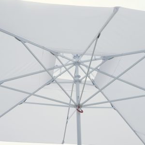 Ombrellone  3X3 Push Up - Fusto Bianco - Telo Bianco 1 Pz