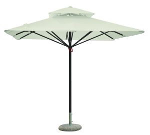 Ombrellone  3X3 Push Up - Fusto Bianco - Telo Bianco 1 Pz