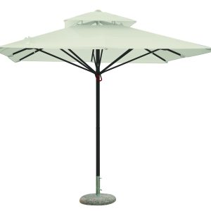 Ombrellone  3X3 Push Up - Fusto Bianco - Telo Bianco 1 Pz