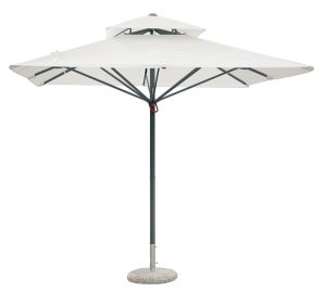 Ombrellone  3X3 Push Up - Fusto Bianco - Telo Bianco 1 Pz