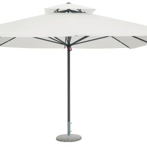 Ombrellone  4X4 Push Up -  Telo Bianco 1 Pz