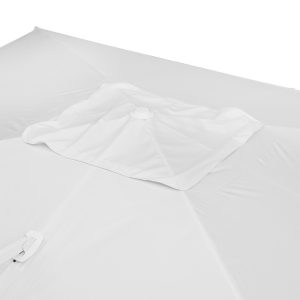 Ombrellone California 3X3 palo basculante bianco con maniglia Greenwood