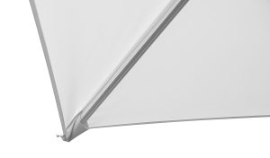 Ombrellone California 3X3 palo basculante bianco con maniglia Greenwood