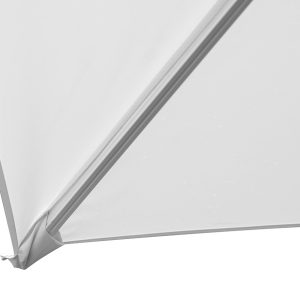 Ombrellone California 3X3 palo basculante bianco con maniglia Greenwood