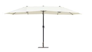 Ombrellone  Doppio A Palo Centrale 2,7X4,5 - Antracite Ed Ecru' 1 Pz