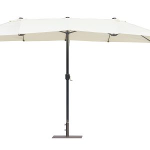 Ombrellone  Doppio A Palo Centrale 2,7X4,5 - Antracite Ed Ecru' 1 Pz