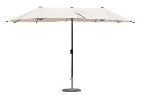 Ombrellone  Ovale A Palo Centrale 2X4 - Antracite Ed Ecru' 1 Pz