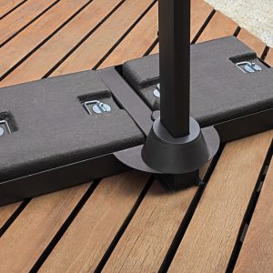 Ombrellone Tennessee 3x3 mezza base  Contract Greenwood