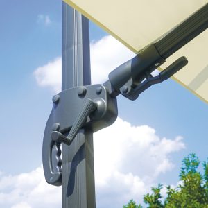 Ombrellone California 3X3 mezza base basculante Greenwood