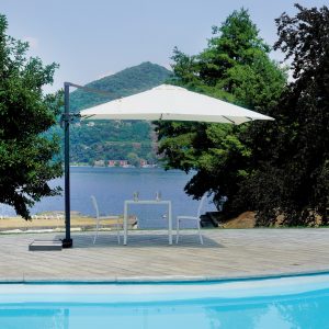 Ombrellone California 3X3 mezza base basculante Greenwood