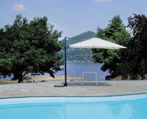 Ombrellone California 3X4 mezza base, basculante Greenwood