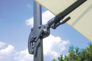 Ombrellone California 3X4 mezza base, basculante Greenwood