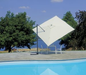 Ombrellone California 3X4 mezza base, basculante Greenwood