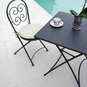 Tavolo Orta 70X70 - Ferro Antracite - Pieg. 1 Pz