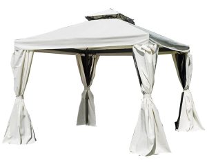 Gazebo Nebraska 3X3 tende laterali Greenwood