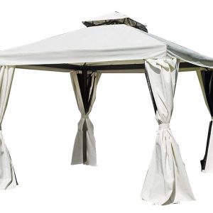 Gazebo Nebraska 3X3 tende laterali Greenwood