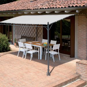 Pergola a parete Kansas in ferro 3x2,5 Grenwod